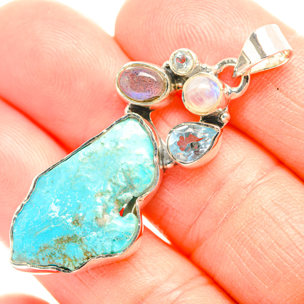 Chrysocolla Pendants handcrafted by Anasilvercos - PD32124
