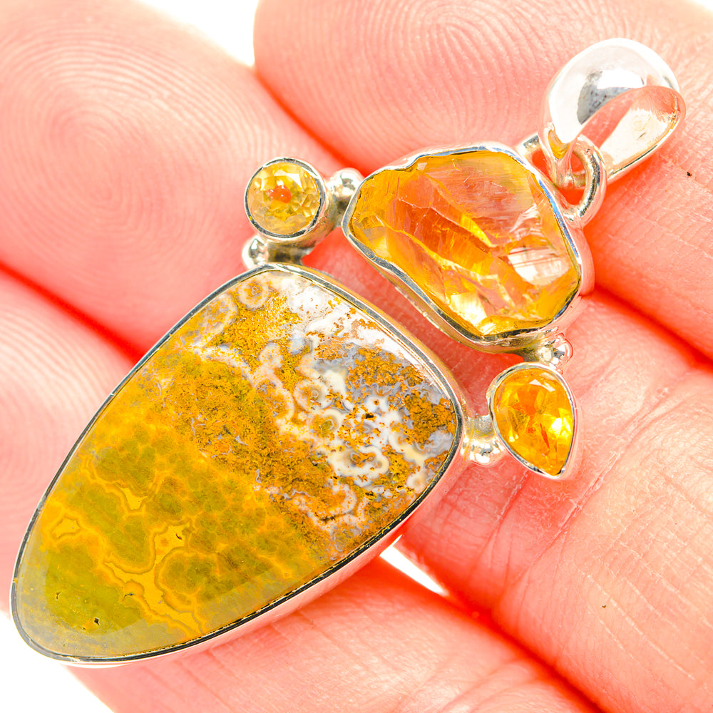 Ocean Jasper Pendants handcrafted by Anasilvercos - PD32127