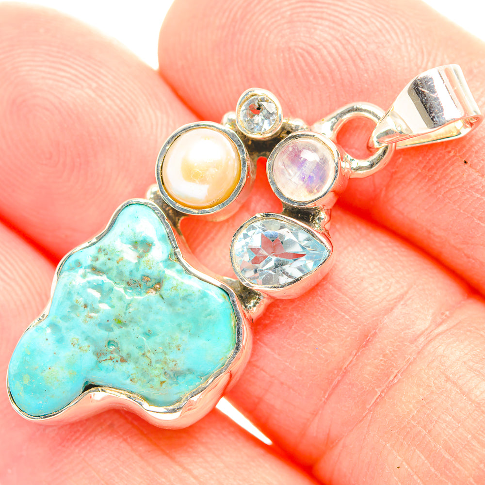 Chrysocolla Pendants handcrafted by Anasilvercos - PD32128