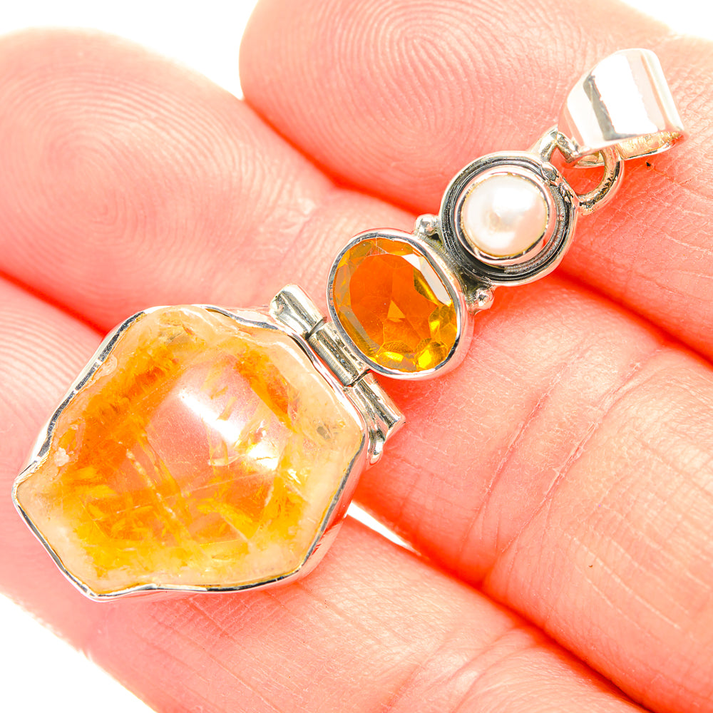 Citrine Pendants handcrafted by Anasilvercos - PD32131