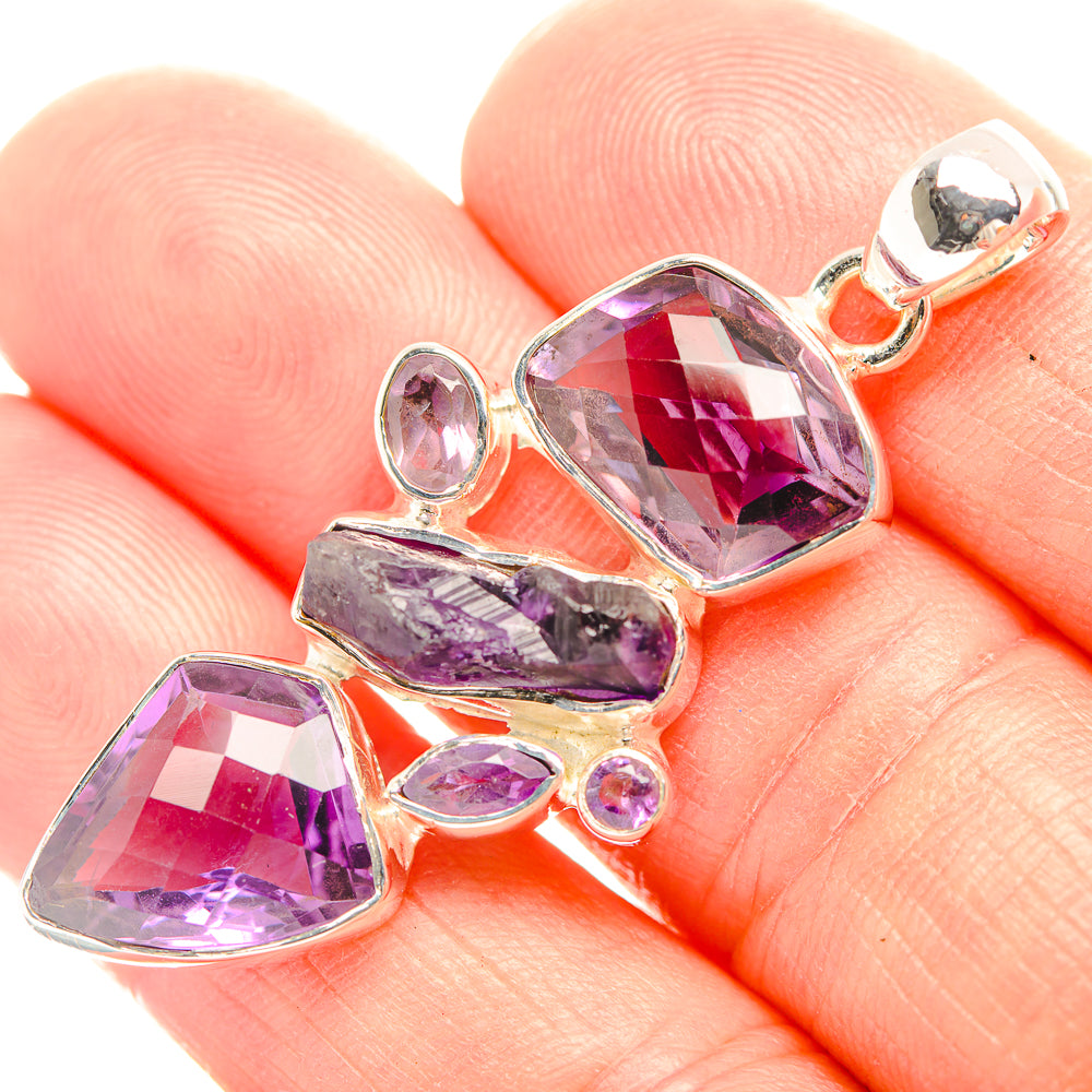 Amethyst Pendants handcrafted by Anasilvercos - PD32133