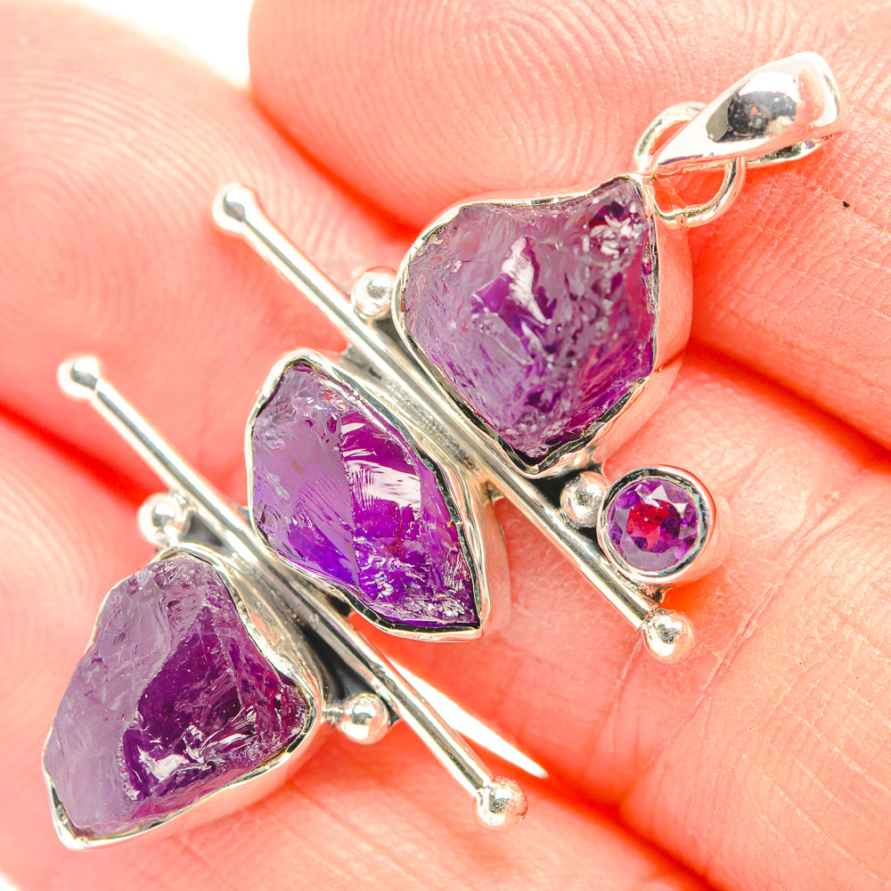 Amethyst Pendants handcrafted by Anasilvercos - PD32135