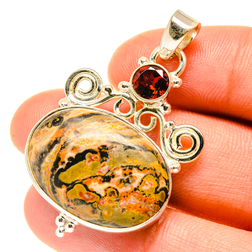 Poppy Jasper Pendants handcrafted by Anasilvercos - PD3214