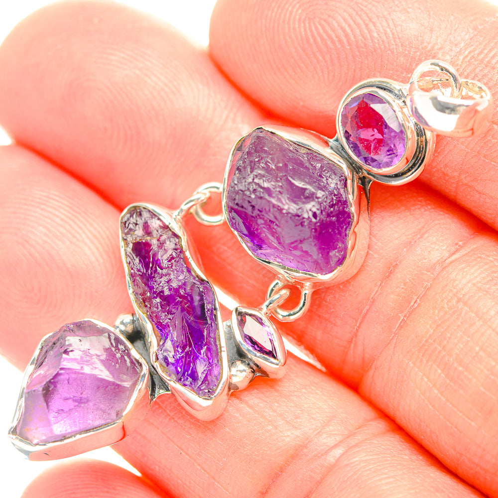 Amethyst Pendants handcrafted by Anasilvercos - PD32140