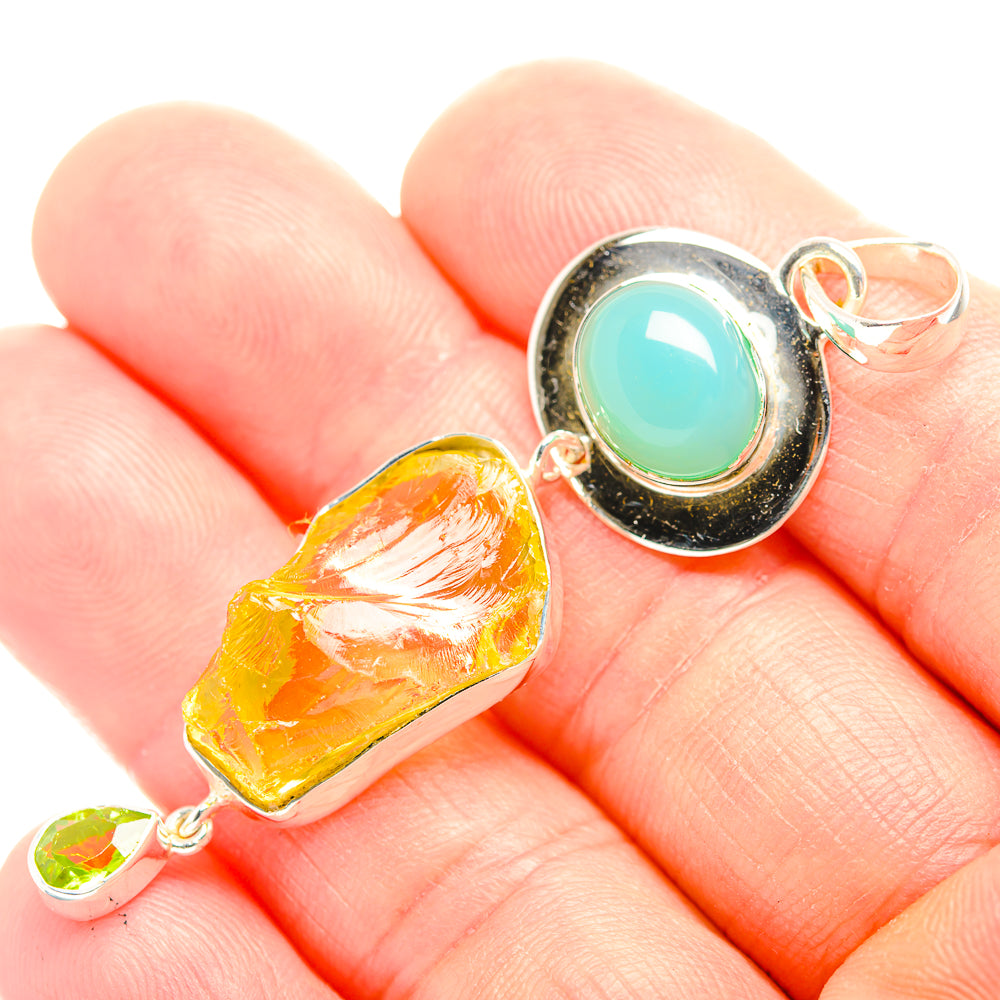 Citrine Pendants handcrafted by Anasilvercos - PD32141