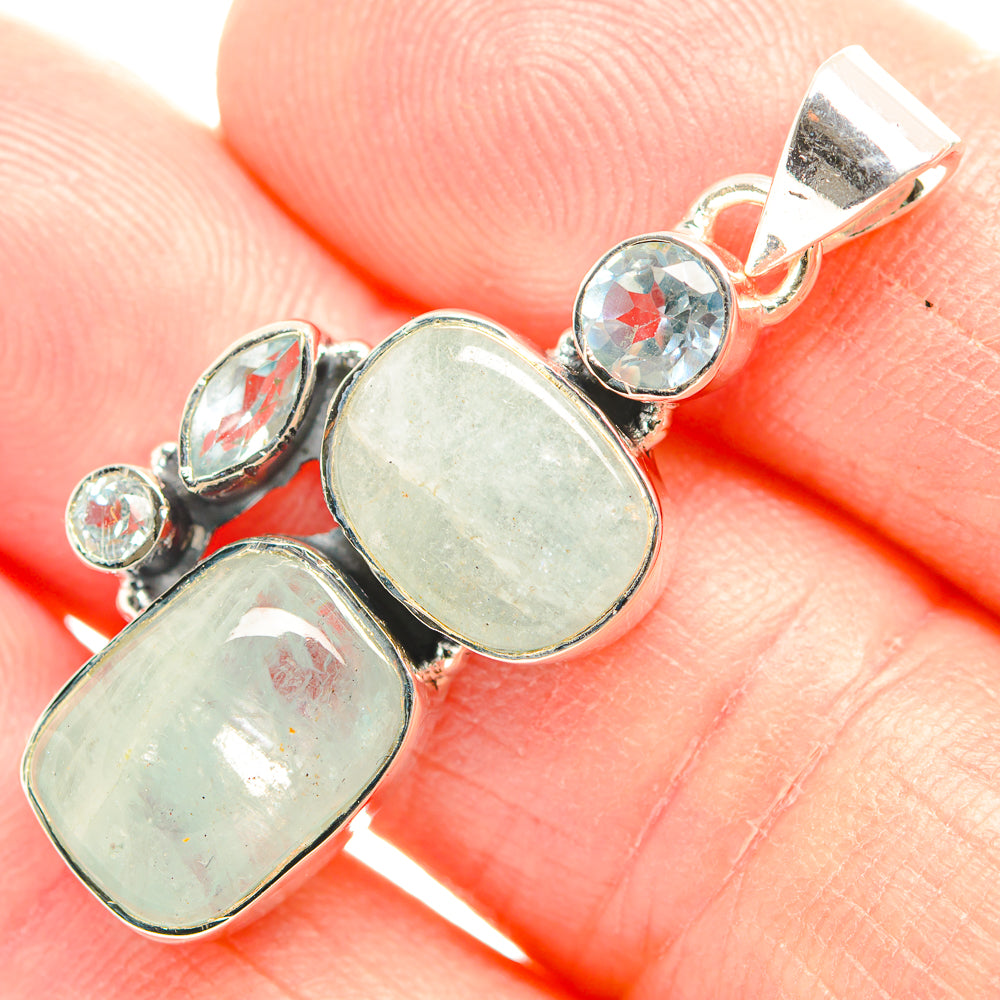 Aquamarine Pendants handcrafted by Anasilvercos - PD32159