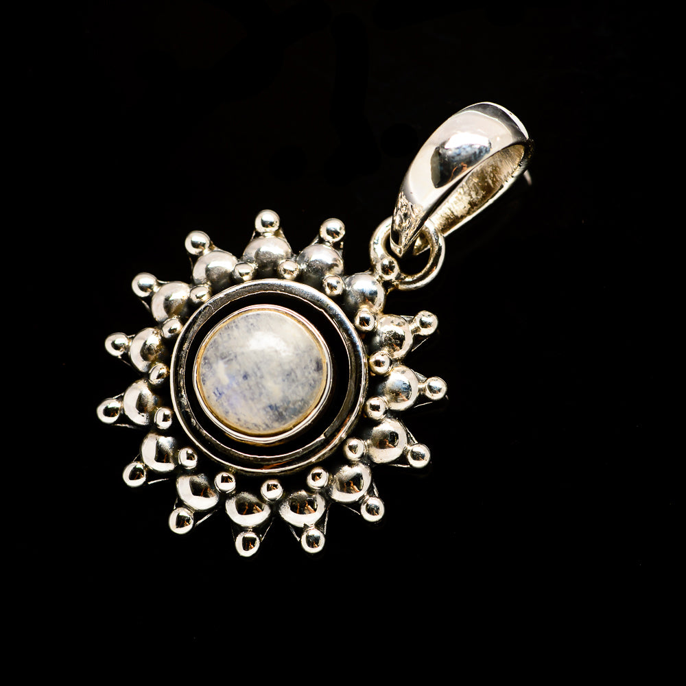 Rainbow Moonstone Pendants handcrafted by Anasilvercos - PD731613