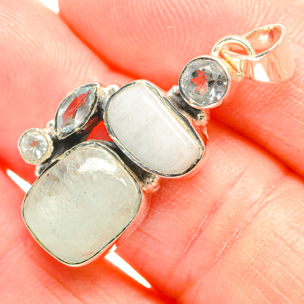 Aquamarine Pendants handcrafted by Anasilvercos - PD32163