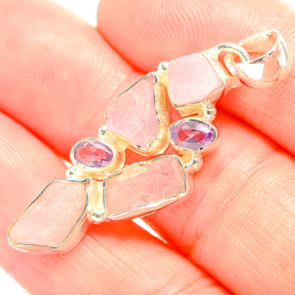 Kunzite Pendants handcrafted by Anasilvercos - PD32181