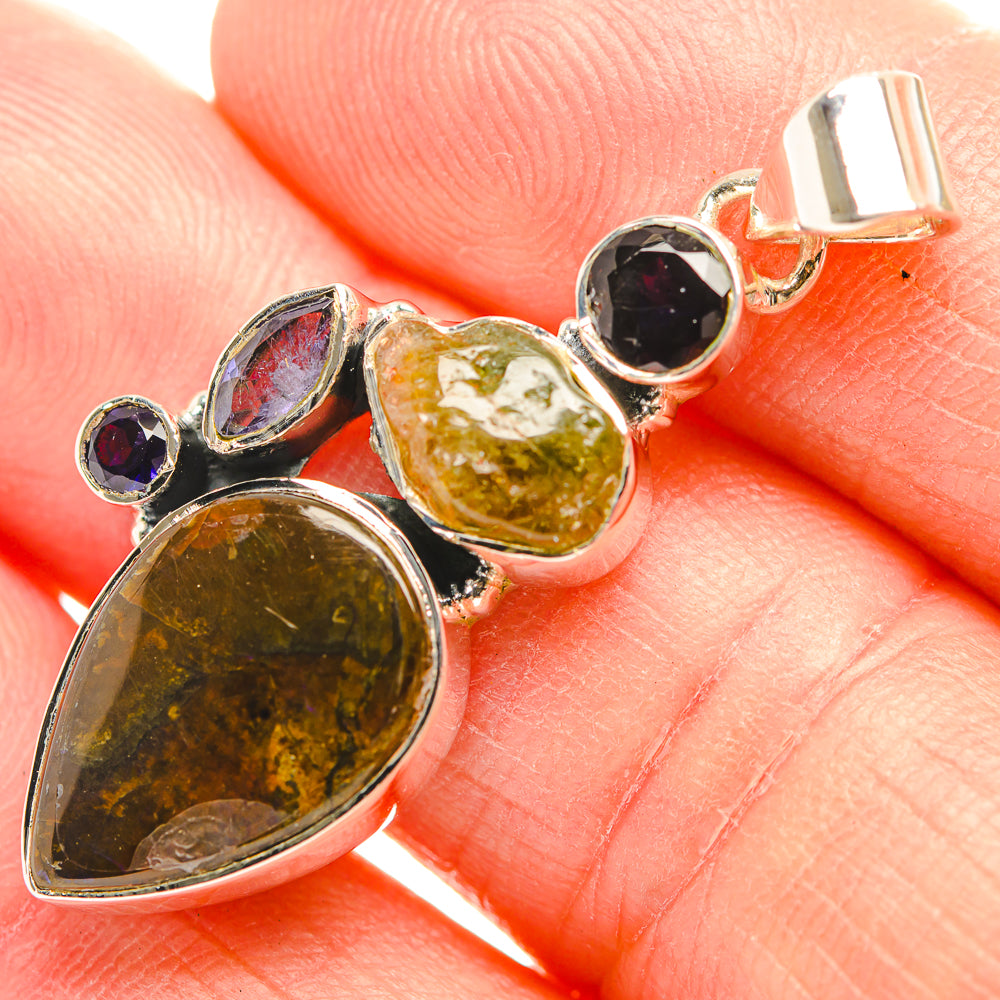 Ammolite Pendants handcrafted by Anasilvercos - PD32185