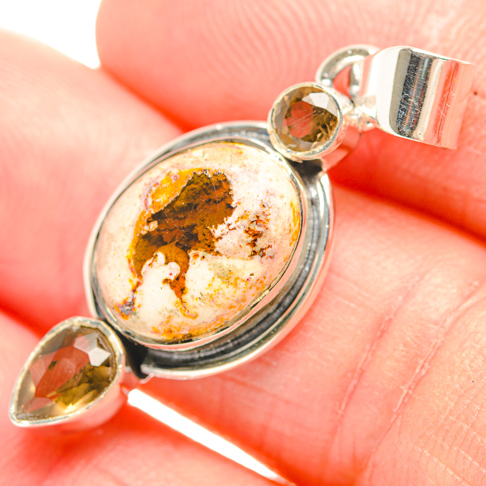 Peanut Wood Jasper Pendants handcrafted by Anasilvercos - PD32189