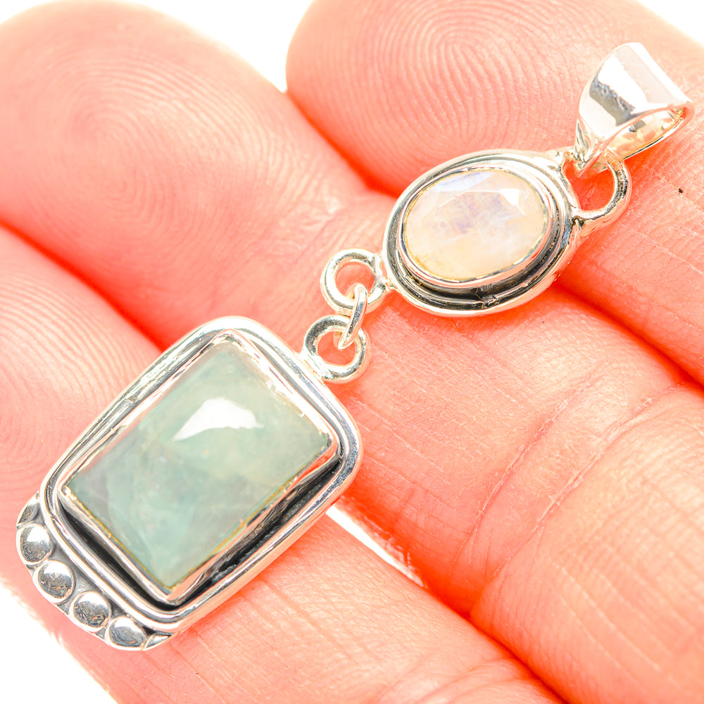 Aquamarine Pendants handcrafted by Anasilvercos - PD32191