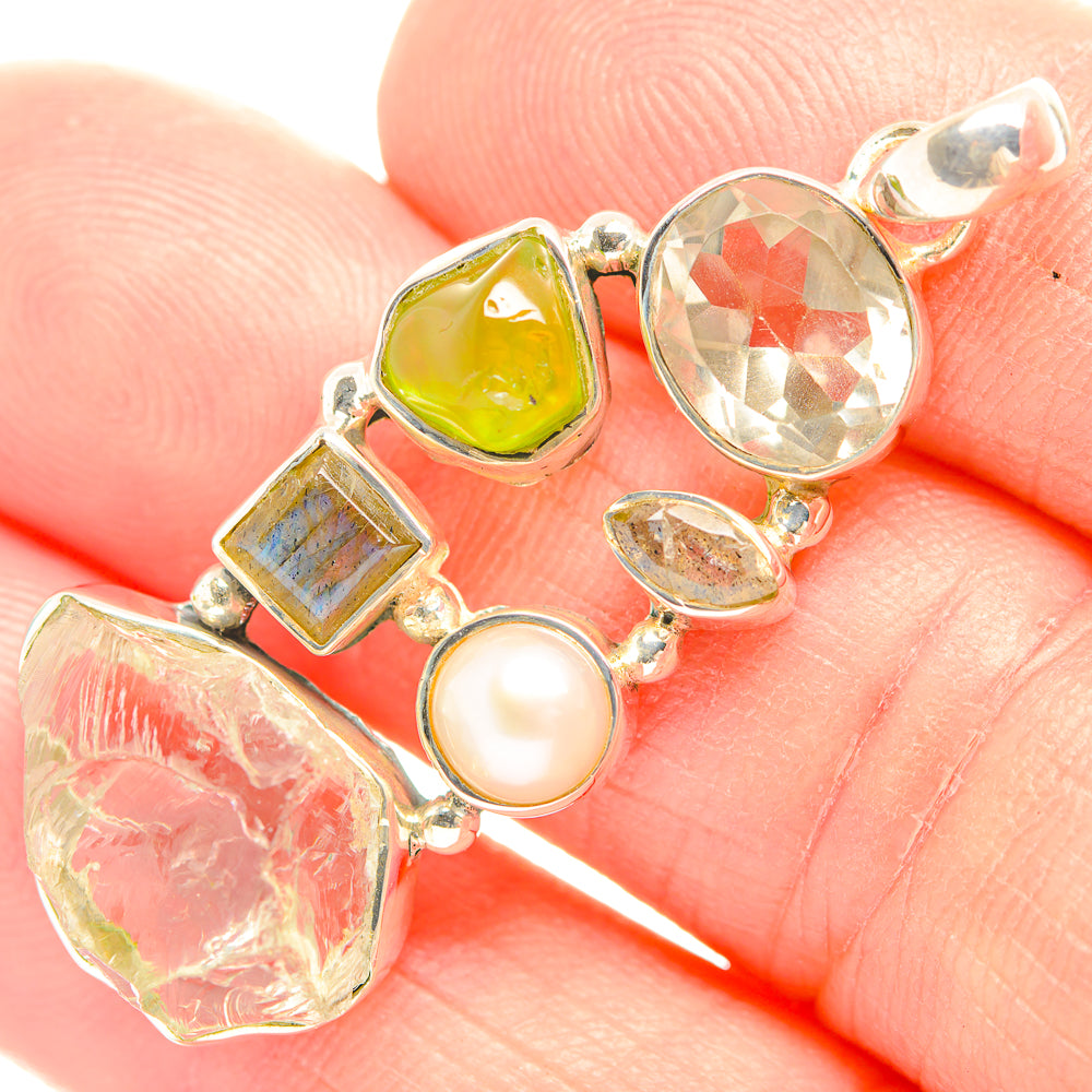 Green Amethyst Pendants handcrafted by Anasilvercos - PD32202