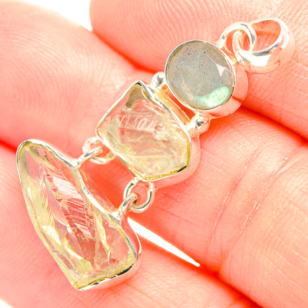 Green Amethyst Pendants handcrafted by Anasilvercos - PD32203