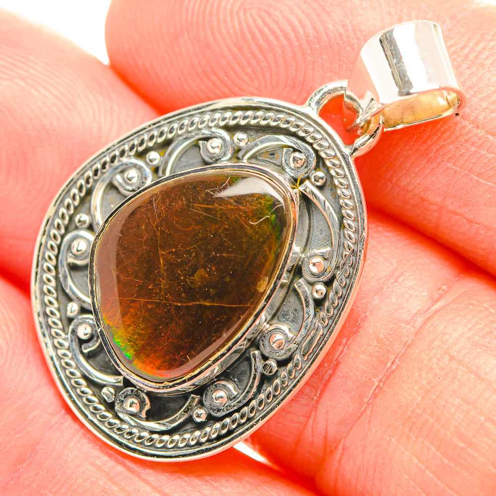 Ammolite Pendants handcrafted by Anasilvercos - PD32207