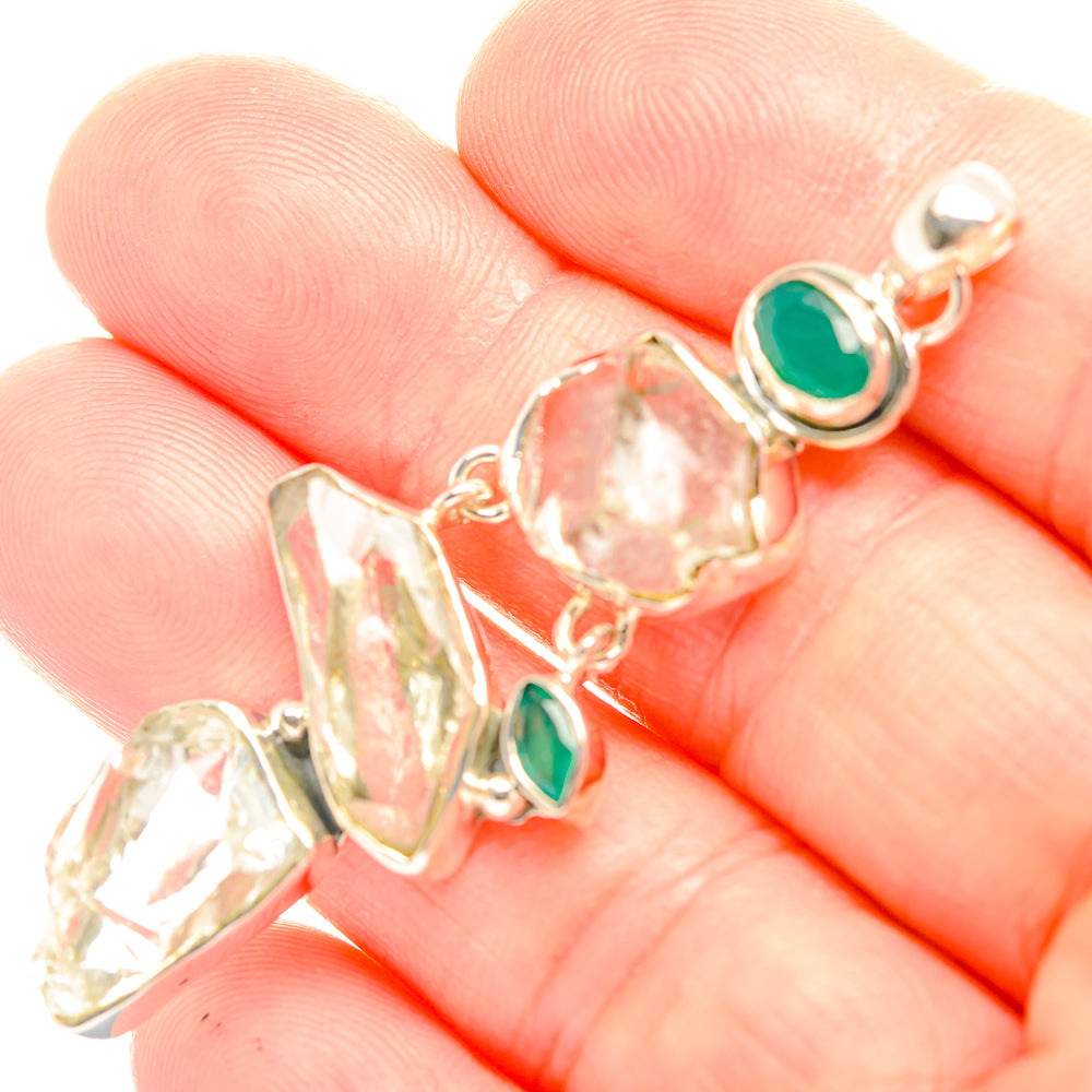 Green Amethyst Pendants handcrafted by Anasilvercos - PD32209