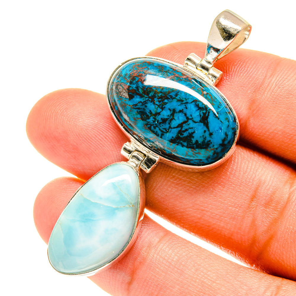 Shattuckite Pendants handcrafted by Anasilvercos - PD3221