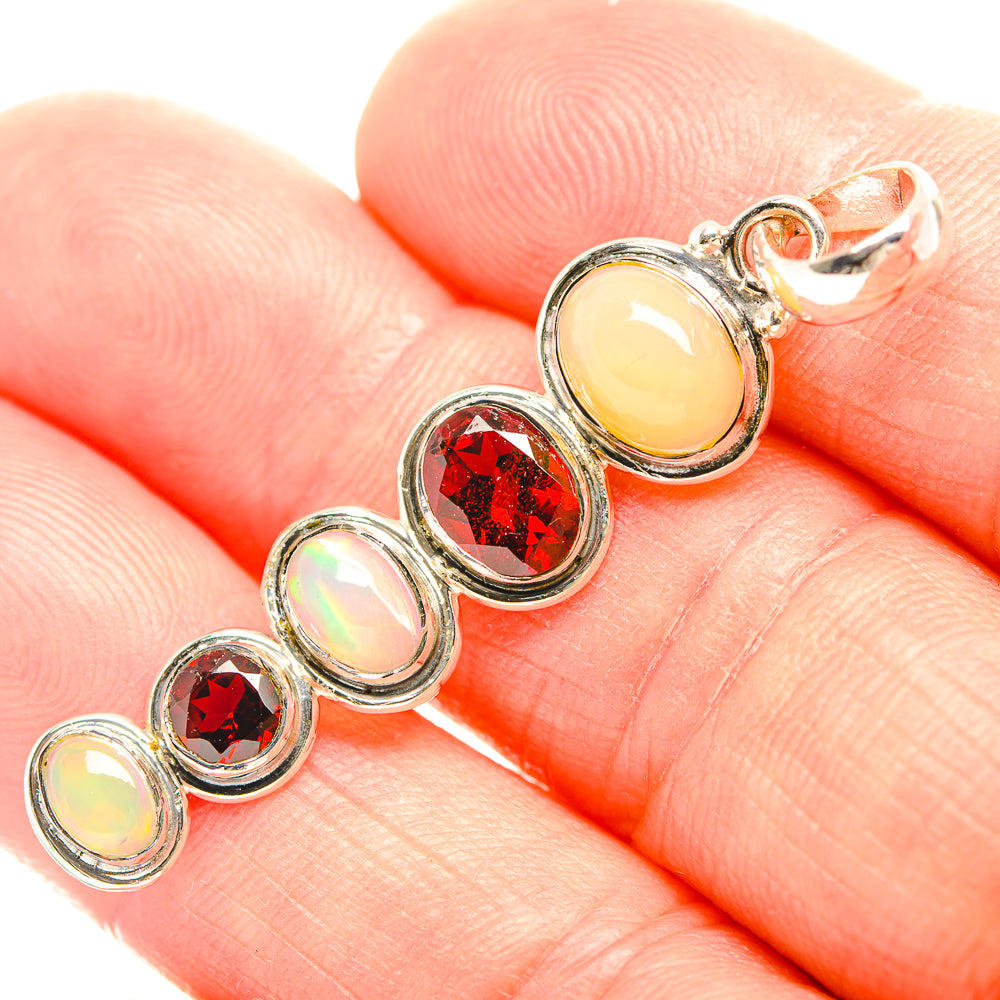 Ethiopian Opal Pendants handcrafted by Anasilvercos - PD32210