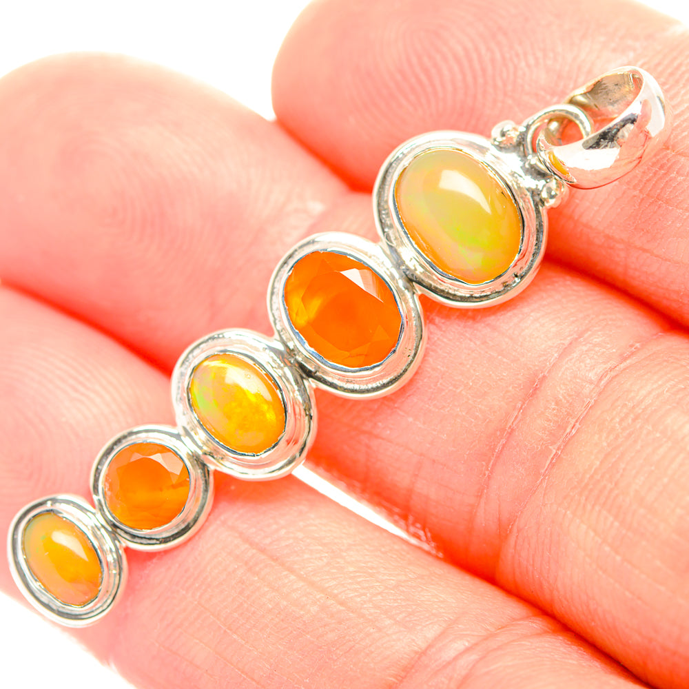 Ethiopian Opal Pendants handcrafted by Anasilvercos - PD32212