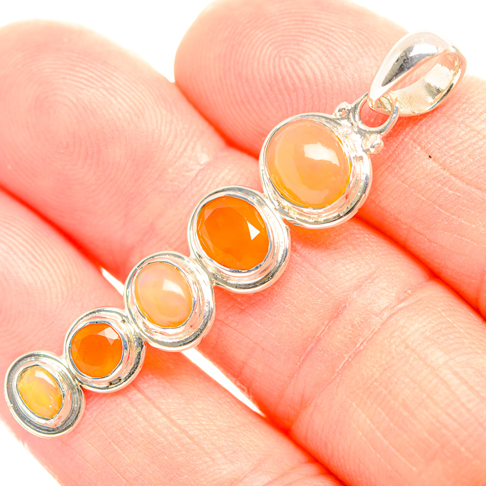 Ethiopian Opal Pendants handcrafted by Anasilvercos - PD32216