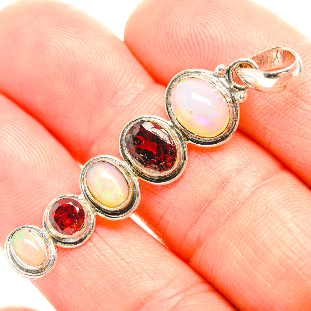 Ethiopian Opal Pendants handcrafted by Anasilvercos - PD32219