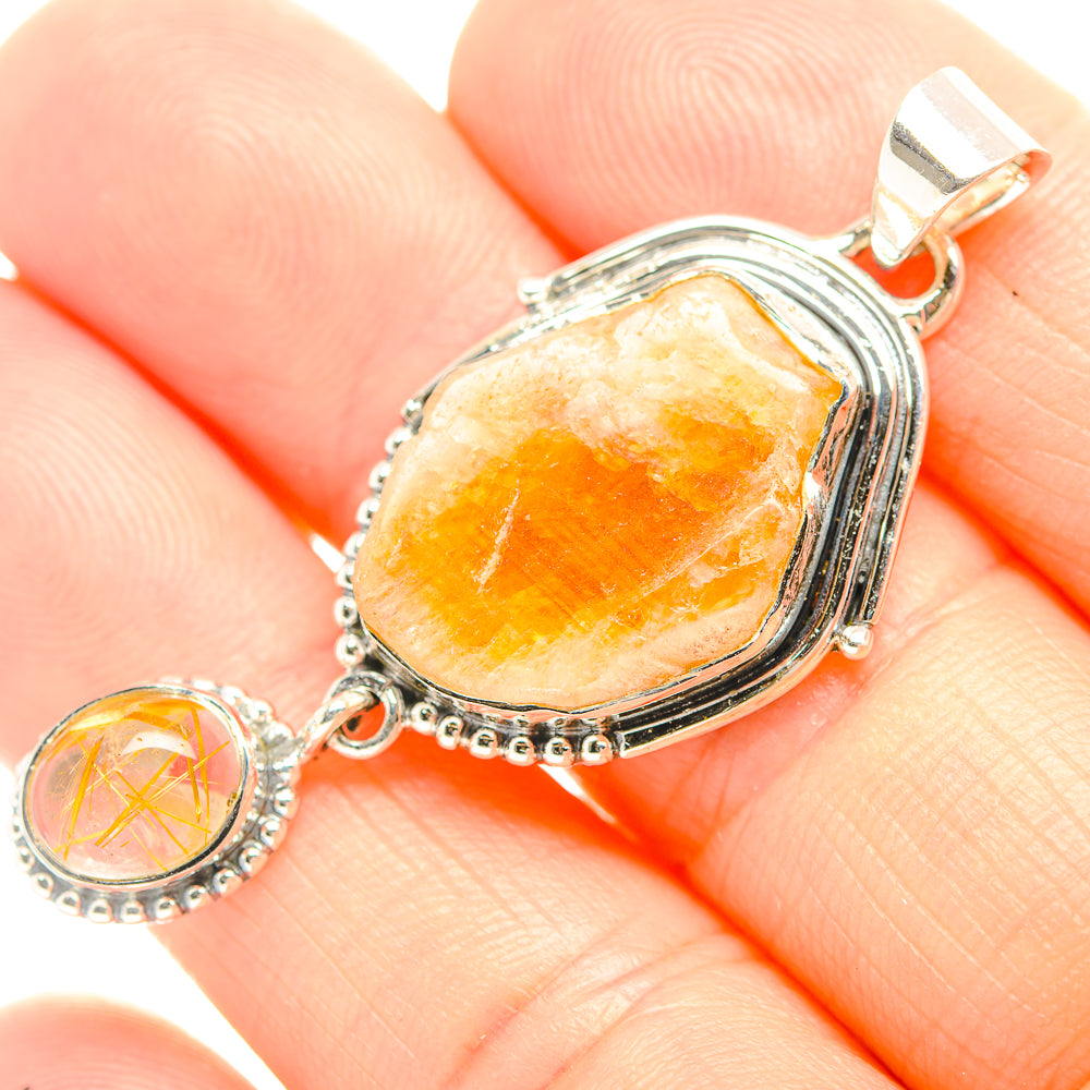 Citrine Pendants handcrafted by Anasilvercos - PD32228