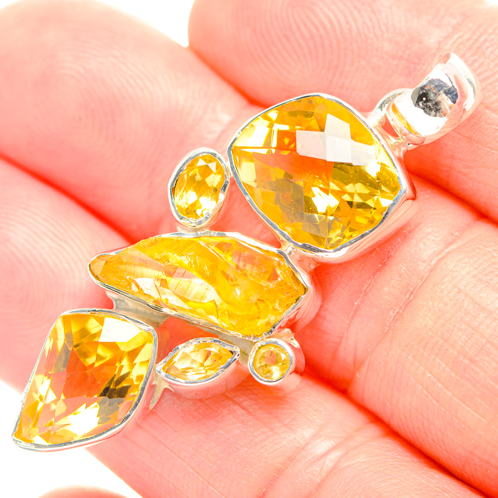 Citrine Pendants handcrafted by Anasilvercos - PD32235