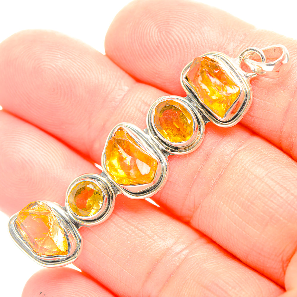 Citrine Pendants handcrafted by Anasilvercos - PD32241