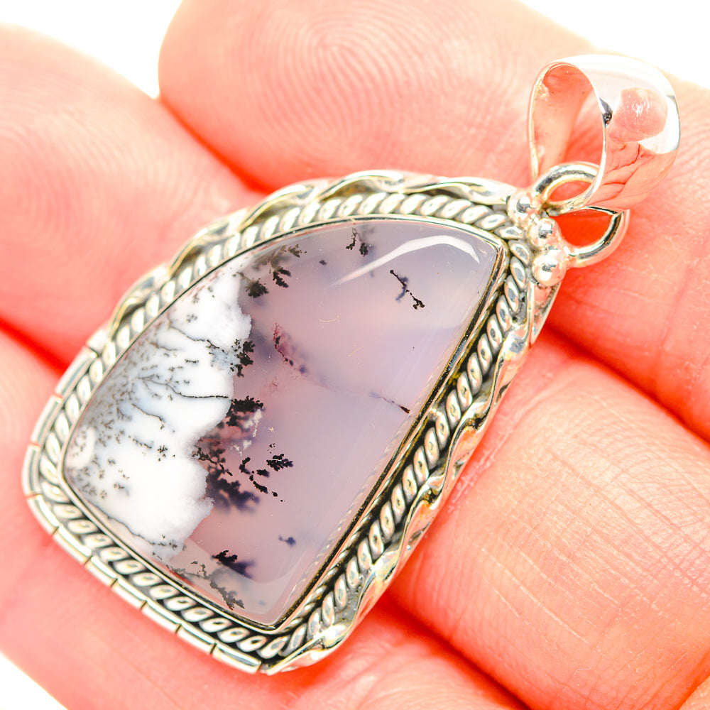 Dendritic Opal Pendants handcrafted by Anasilvercos - PD32245