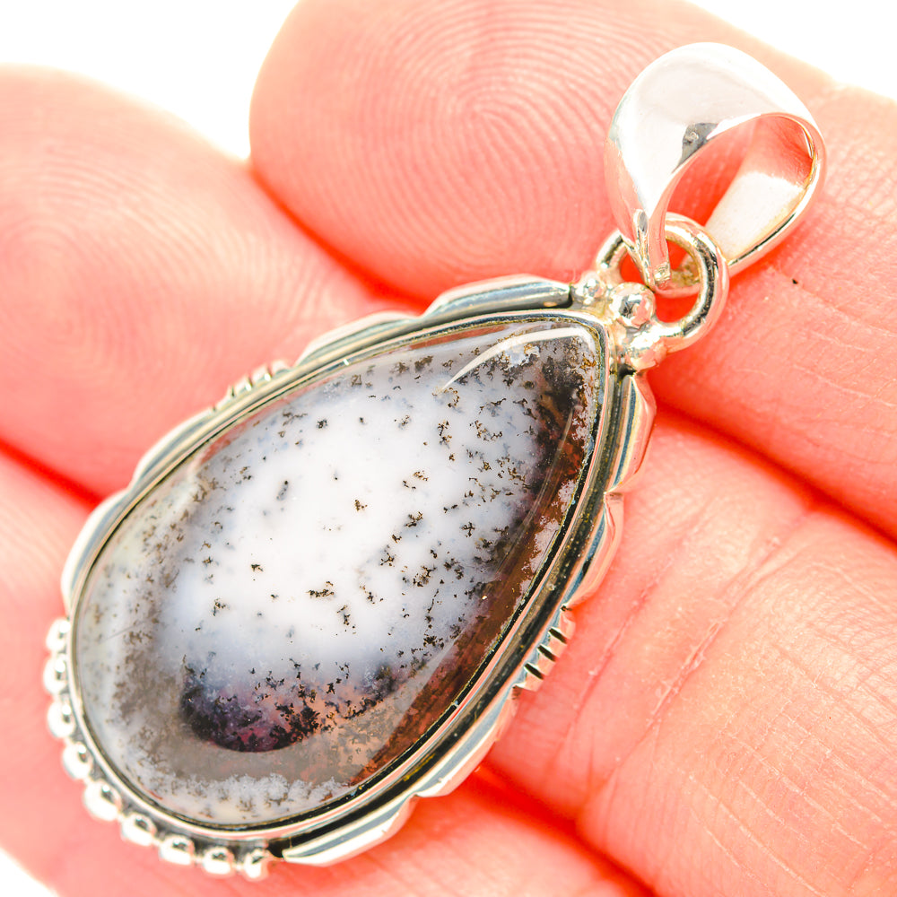 Dendritic Opal Pendants handcrafted by Anasilvercos - PD32247