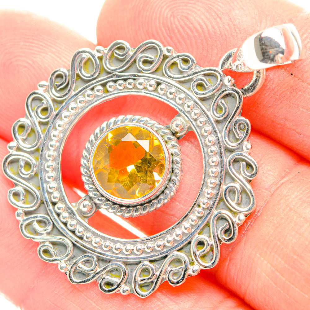 Citrine Pendants handcrafted by Anasilvercos - PD32256