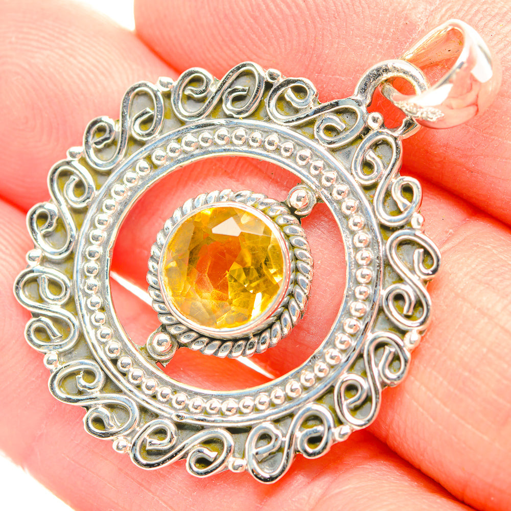 Citrine Pendants handcrafted by Anasilvercos - PD32259