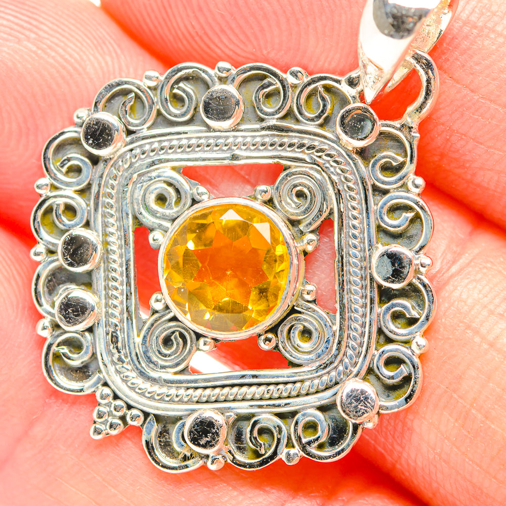 Citrine Pendants handcrafted by Anasilvercos - PD32268
