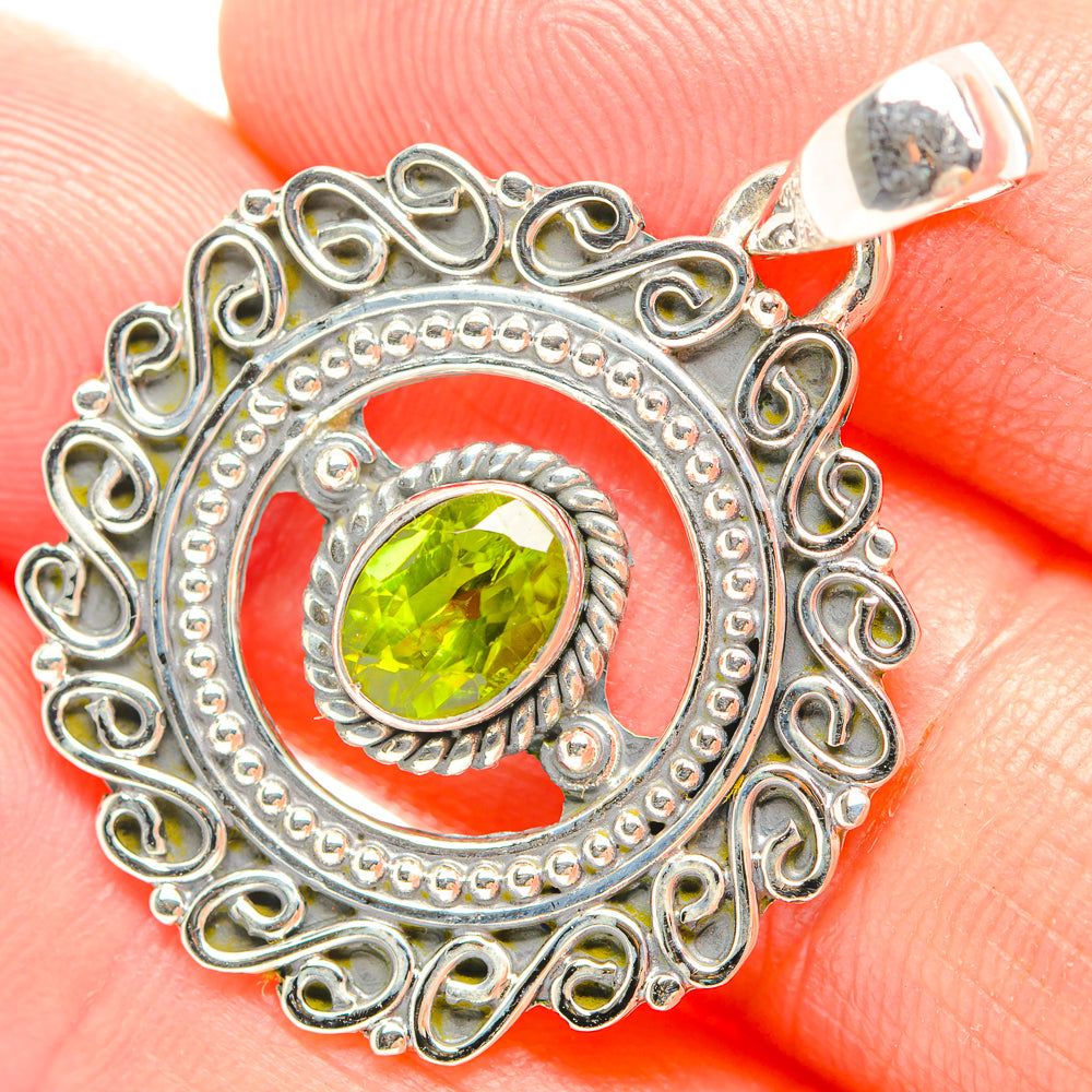 Peridot Pendants handcrafted by Anasilvercos - PD32269