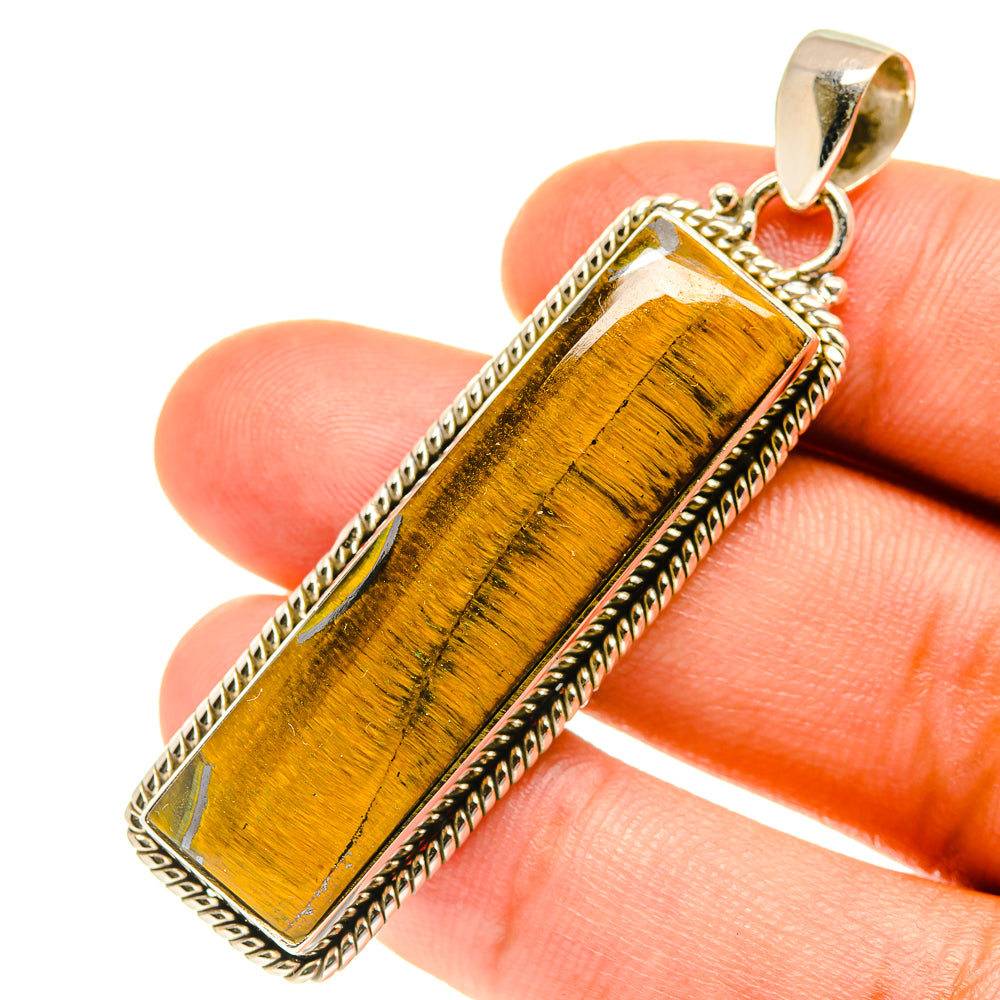 Tiger Eye Pendants handcrafted by Anasilvercos - PD3227