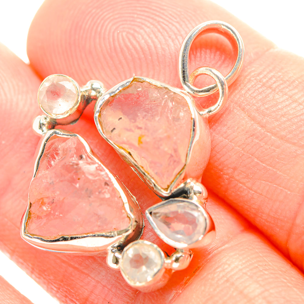 Rose Quartz Pendants handcrafted by Anasilvercos - PD32292
