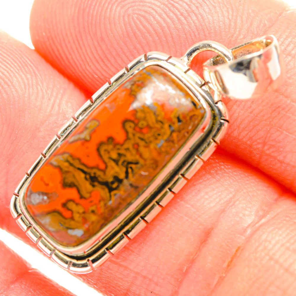 Moroccan Agate Pendants handcrafted by Anasilvercos - PD32295