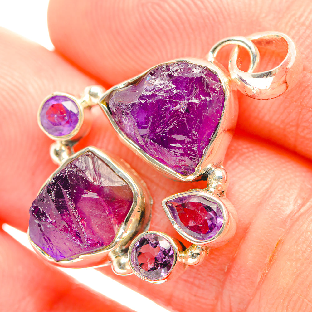 Amethyst Pendants handcrafted by Anasilvercos - PD32296