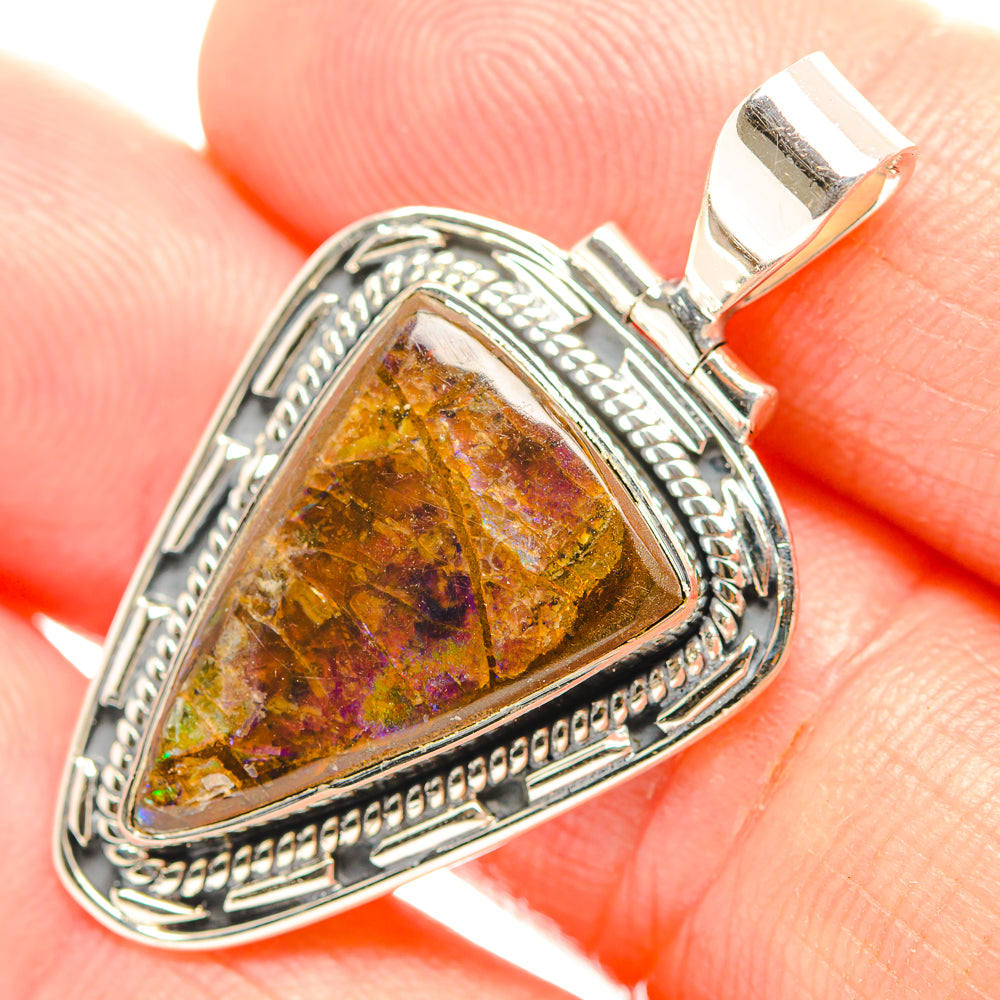 Ammolite Pendants handcrafted by Anasilvercos - PD32300