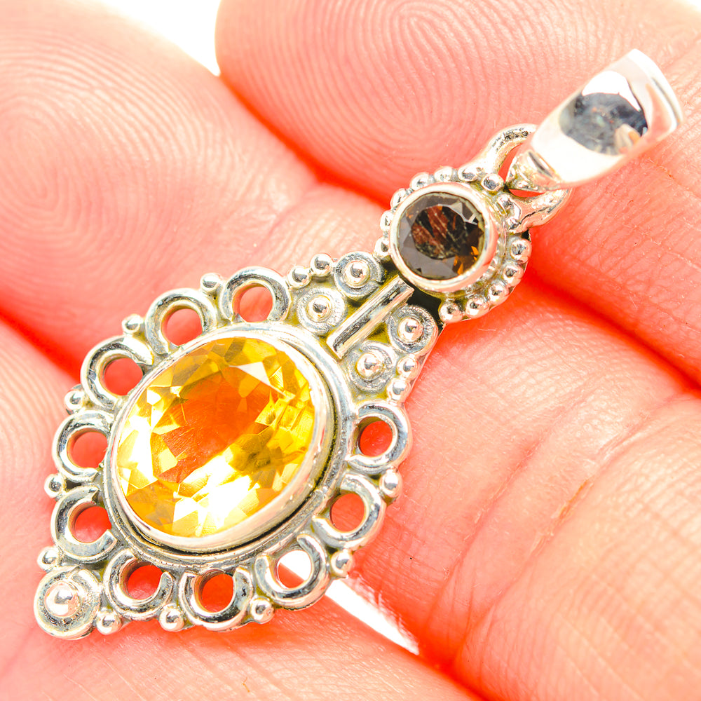 Citrine Pendants handcrafted by Anasilvercos - PD32304