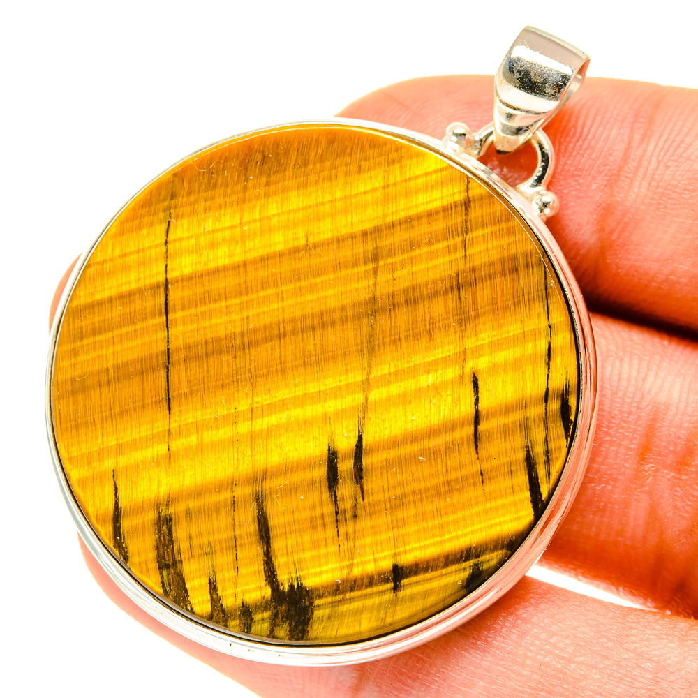 Tiger Eye Pendants handcrafted by Anasilvercos - PD3231