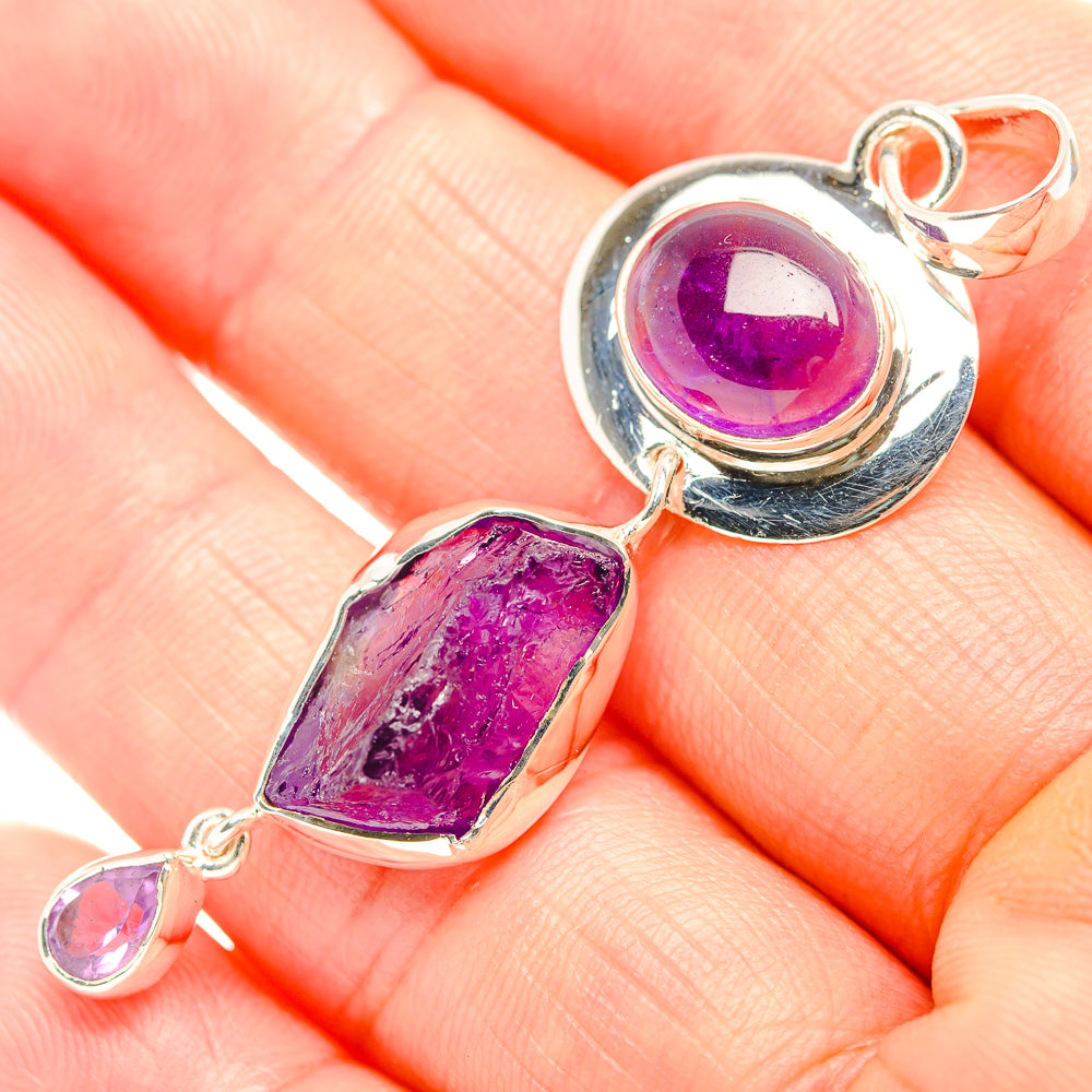 Amethyst Pendants handcrafted by Anasilvercos - PD32318