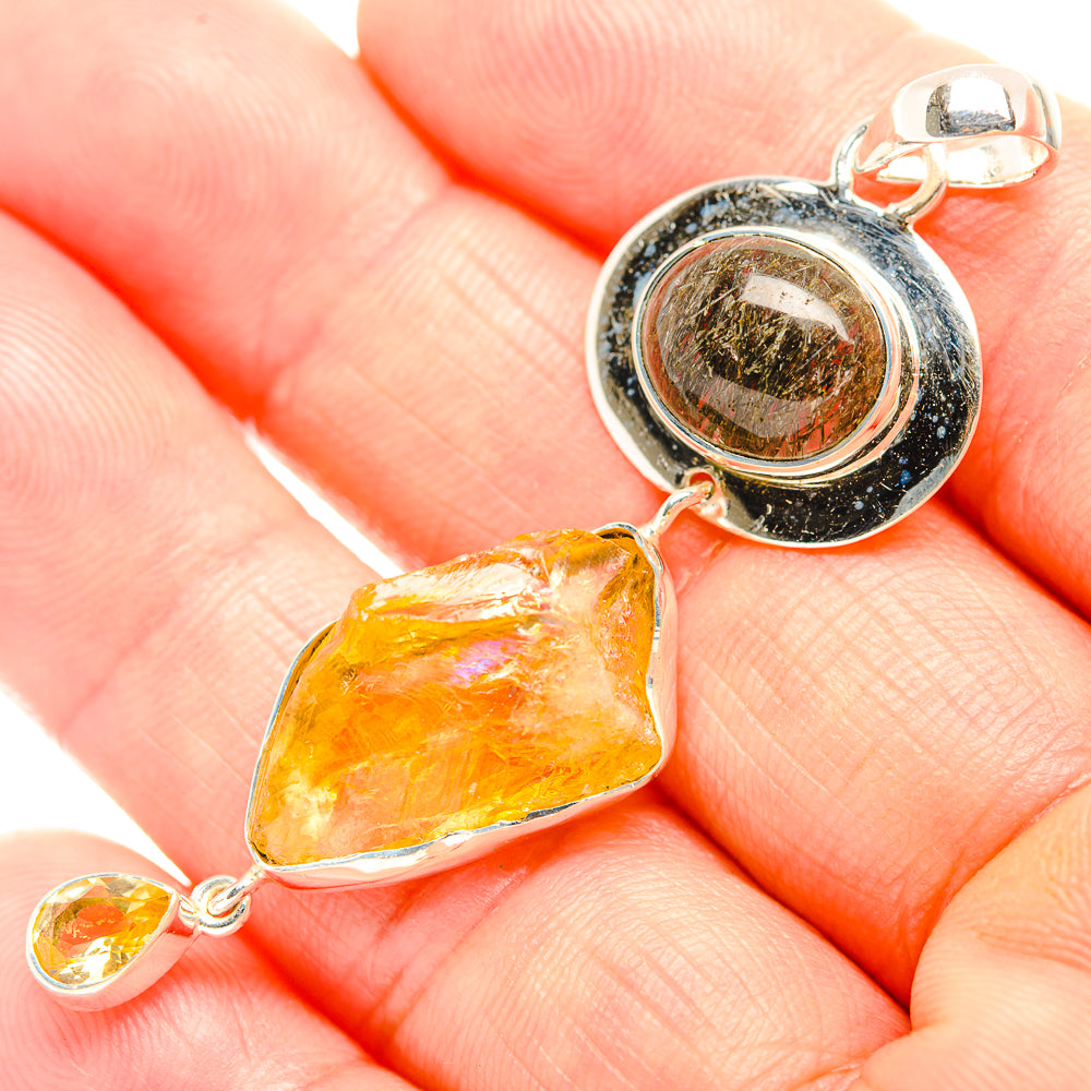 Citrine Pendants handcrafted by Anasilvercos - PD32319