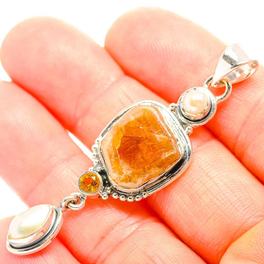 Citrine Pendants handcrafted by Anasilvercos - PD32323