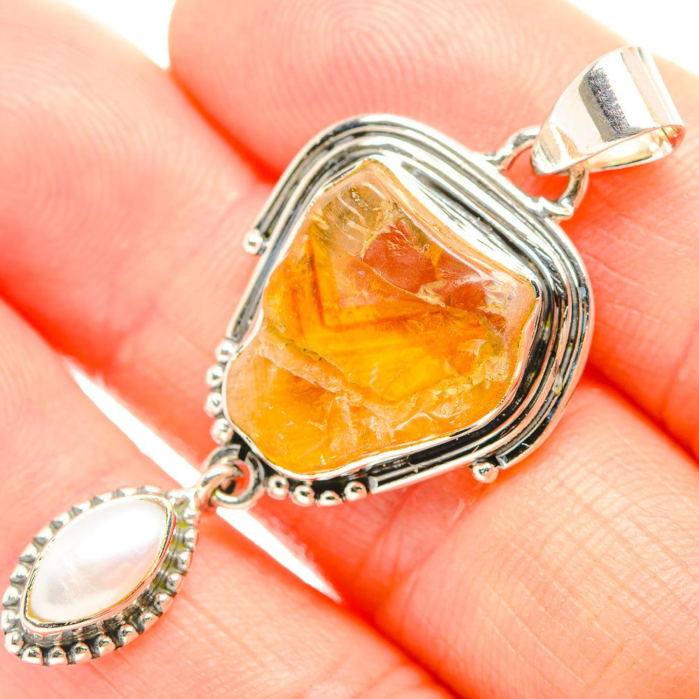 Citrine Pendants handcrafted by Anasilvercos - PD32324