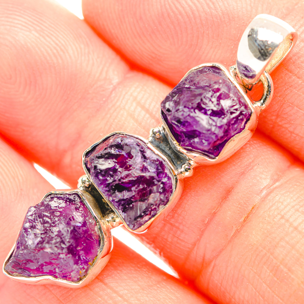 Amethyst Pendants handcrafted by Anasilvercos - PD32325