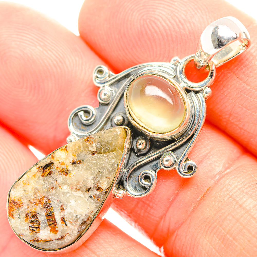 Astrophyllite Pendants handcrafted by Anasilvercos - PD32334