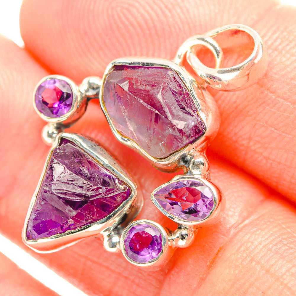 Amethyst Pendants handcrafted by Anasilvercos - PD32347