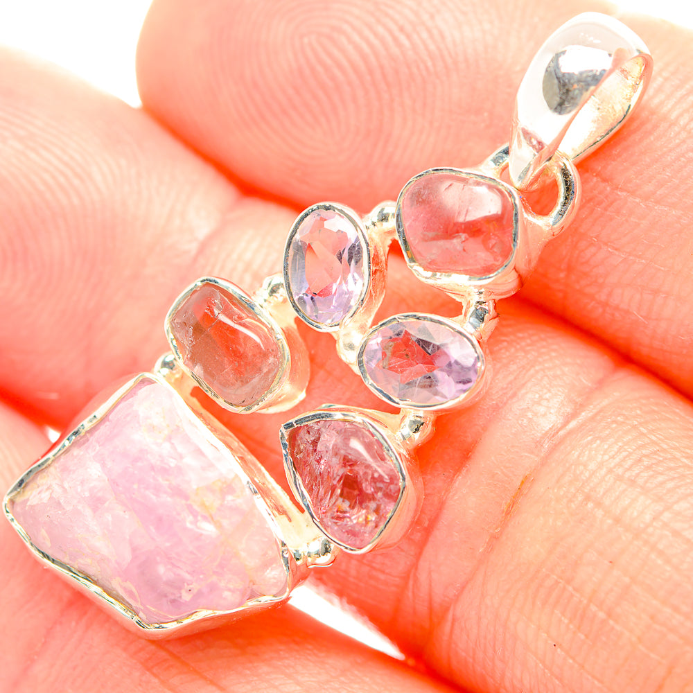 Kunzite Pendants handcrafted by Anasilvercos - PD32349