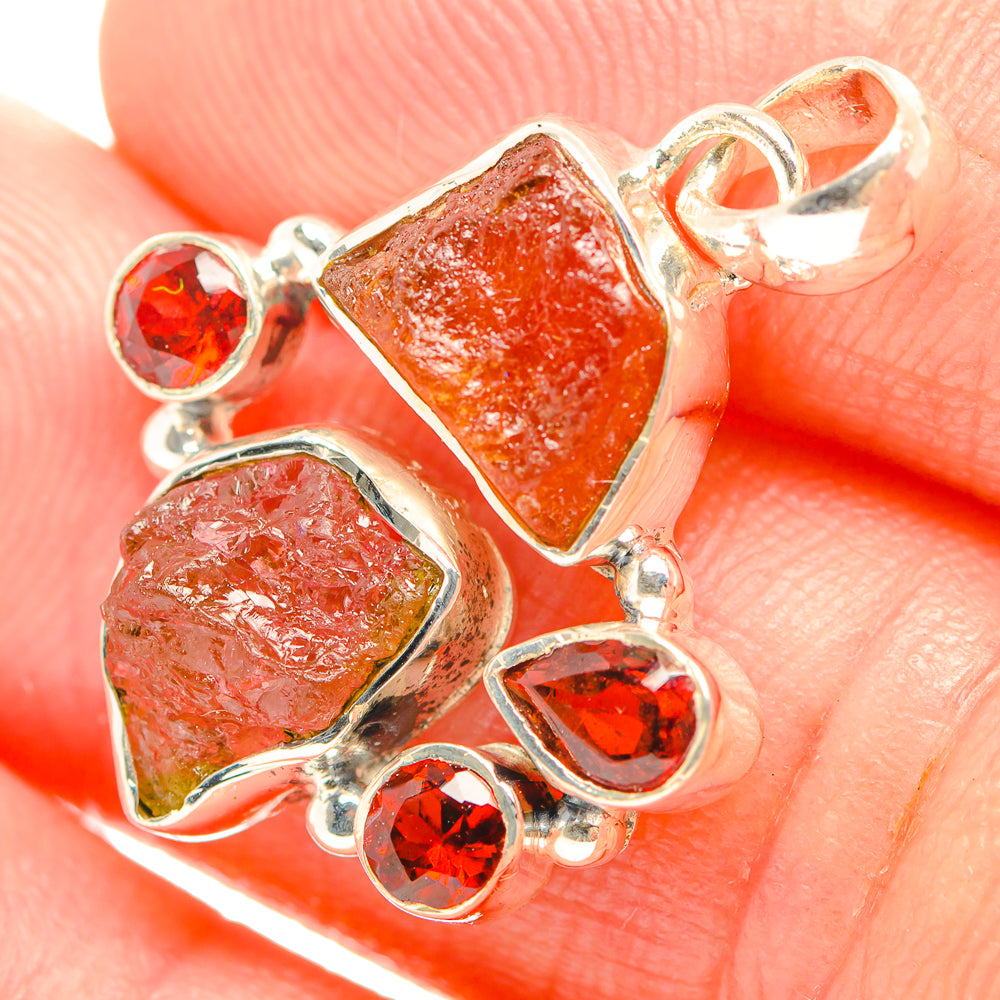 Garnet Pendants handcrafted by Anasilvercos - PD32351